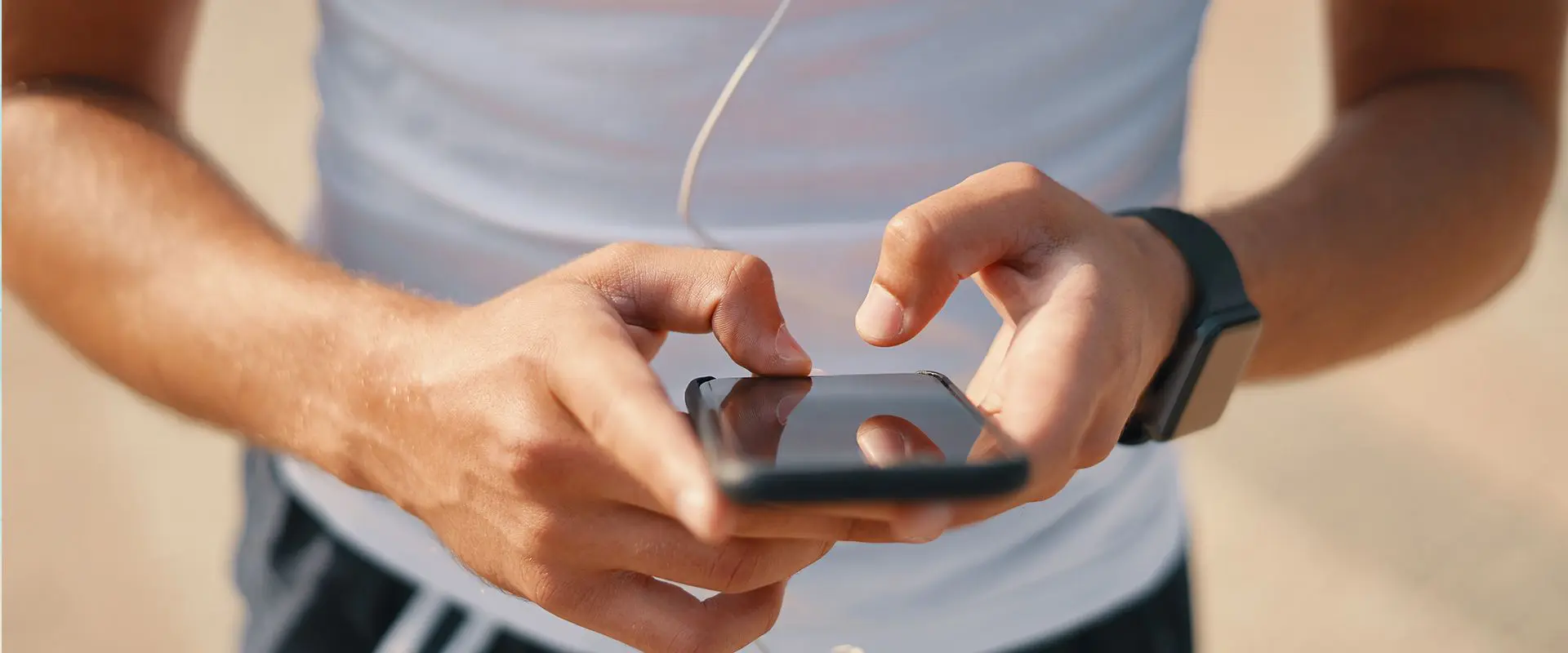 hombre deporte telefono